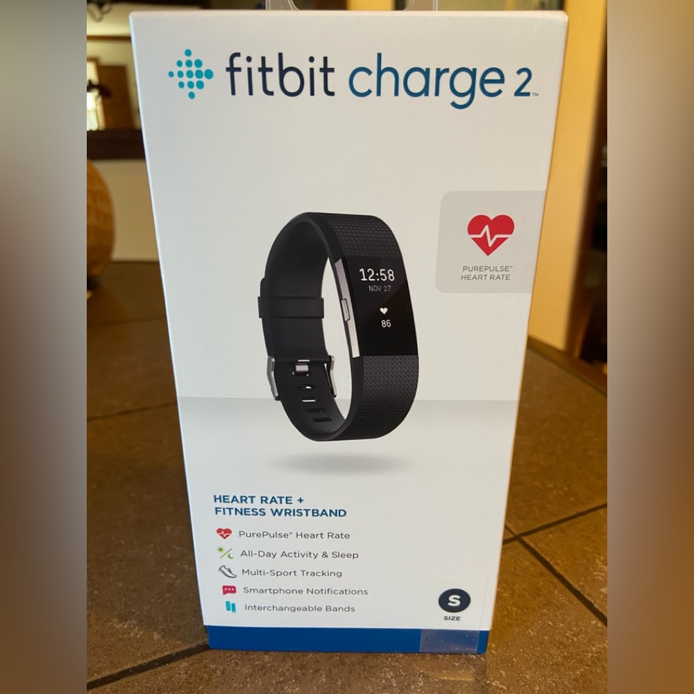 Fitbit Charge 2 Heart Rate & Fitness Wristband, New In Box